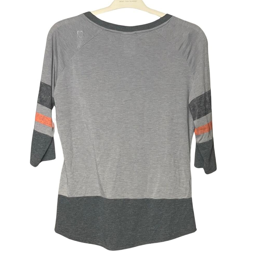 NHL Flyers shirt tee tshirt 3/4 sleeves distressed black orange size large - Picture 2 of 3